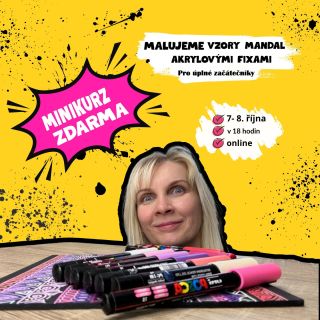 🤓 Láká vás malování mandal? Toužíte tvořit, ale klasické barvy a štětce vás spíš odrazují, než lákají? Mám pro vás řešení!...
