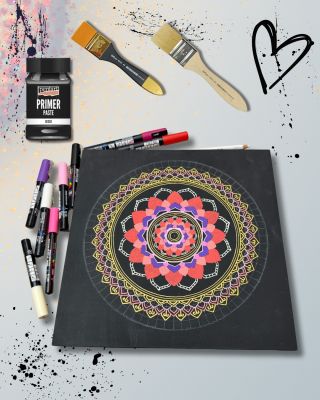 🩷🖤 Černé pozadí snadno a rychle. Šeps, neboli gesso, je základní nátěr pod malbu. Díky němu: ☑️se barva se nevsakuje do...